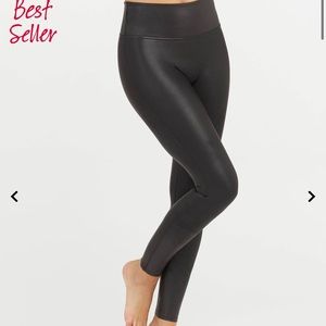 Spanx faux leather pants, like new worn once